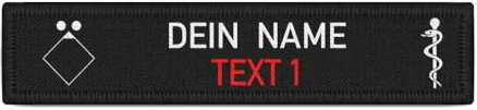 Copytec Gruppenführer Namen-Schild Patch Feuerwehr personalisierbar Bundeswehr #40568