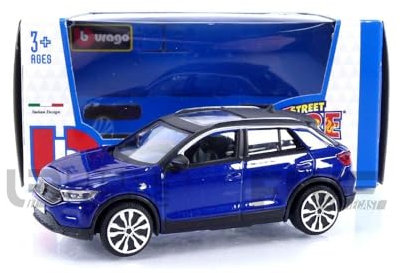 Bburago 1/43 30455BL Volkswagen T-ROC - 2021 Diecast Modellcar