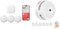 X-Sense Smart Wassermelder mit Batterie & Mini-Rauchmelder: Photoelektrischer Rauchwarnmelder mit LED-Anzeige, Stummschaltungstaste und Batterie mit 10 Jahren Laufzeit, XS01, 6er Set