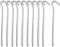 Tent Pegs Metal Heavy Duty Tent Hooks Camping Pegs Awning Pegs, Aluminum Alloy Camping Hard Ground Pegs, Weather-Resistant,Rust Free for Camping Football Netting Gazebo Tarpaulin and Outdoor - 10Pcs