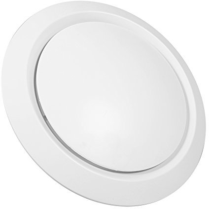 75mm White Disc Valve, Adjustable ABS Ceiling or Wall Ventilation Cover, Round Exhaust Fan Ventilation Grille, Pipe Fan (200mm)