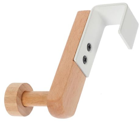 OUNONA Decorative Hook Over Door Coat Hook Cupboard Hooks Over The Door Hanger Punch Hooks Cabinet Hangers Hooks Over Door Towel Rack Towel Hooks Wall Hanging Hook White Wood