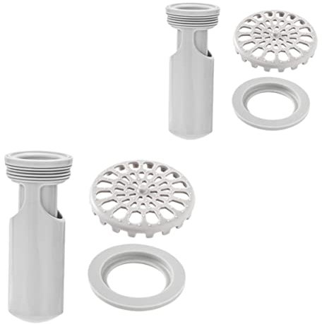KITANDOVE 2st Bodenablauf Boden Des Rückstauverschlusses Waschbeckenfilter Für Badezimmer Bodenablaufgitter Bodenablaufabdeckungen Garagenbodenablauf Spülfilter Grey Plastik