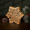 Marco Paul 15cm White Wooden Christmas Snowflake Ornament Home Decoration Statue Plaque Large Free Standing Christmas Table Decoration Centrepiece Table Setting Fireplace Shabby Chic Vintage Nordic