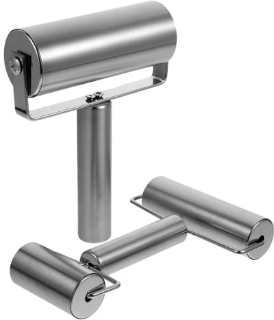 OKUMEYR 2piezas Rodillos Inoxidable Para Hornear Pasta Rodillo De Masa Inoxidable Herramientas De Cocina