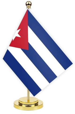 Kuba Schreibtisch Flagge, 30cm großes kleines Kubanisch Banner im Freien, winziges Drucken Dekor für Büro Home Tisch desk Cuba
