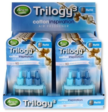 Lettuce Eat® 12 Packs 3Volution Plug In Refills Compatible with Ambi Pur Machines Air Freshener (Cotton Inspiration)