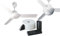 GASFRIGO® - Ventilatore vortice da soffitto con luce e telecomando. Kit composto da: 61750 NORDIK EVOLUTION R 90/36 BIANCO + 22386 TELENORDIK 5TR + 22414 EVOLUTION LIGHT KIT ES