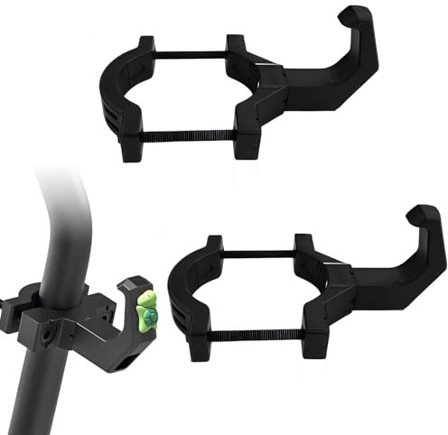 Xiuyer 2 Pezzi Gancio Anteriore Per Scooter Elettrico Design a Doppio Gancio Gancio Per Monopattino Ganci Per Scooter Elettrici Gancio Multifunzione Accessori Per Scooter Compatibile (Nero)