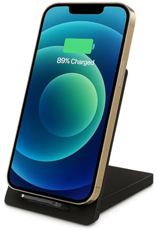 SUIFT Wireless Charger, 15W Fast Wireless Charger Stand Dock Qi for iPhone 16 15 14 13 12 11 Pro Max XR, Samsung Galaxy S24 S23 S22 Note, Google Pixel LG, Foldable, Case-Friendly Charging Station