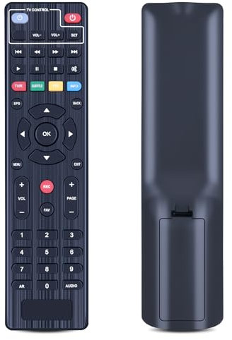 GOUYESHO Telecomando di ricambio per Digiquest Twin Tuner Rec per decoder digitale terrestre, DVB-T2, KT1045, Full HD – Small Edition (Twin Tuner/Twin Tuner Small Edition)