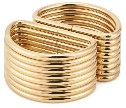 QIUTIMIY 50 Stück D-förmige Metallschnallen für Geldbörsen, Hardware, Nähzubehör, Basteln,Gold,13 mm