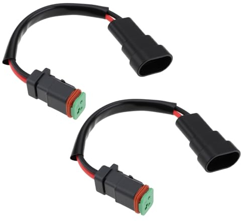 ECSiNG 2 Stücke 9006/HB4/9005/HB3 Stecker auf 2-pin DTP Buchse Adapter für LED Licht DIY Nachrüstung