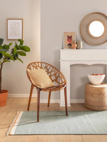 benuta Pop Wollteppich Karla - Mint 70x200 cm - Baumwolle,Wolle - Läufer & im Style: Uni, Hygge & Cozy, Minimalistisch - Pflegeleicht für Wohnzimmer Schlafzimmer