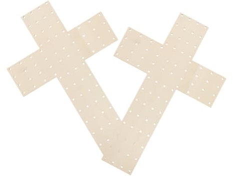 Amosfun 2stücke Holzkranzrahmen Mit Kruzifix Blumenkranzrahmen Aus Holz Osterkranzform Aus Holz Kranzrahmen Für DIY-kranzherstellung Unfertiges Kranzbrett Für