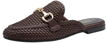 Marco Tozzi Damen Hausschuh Sabot Stylisch, braun (Choco), 40 EU