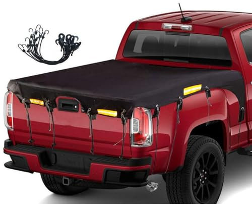 LUYSNDFG Couverture de lit de Camionnette pour Ford Ranger 2011-2025,Oxford imperméable Bâche de Caisse de Camion,Couverture de bâche de Chargement pour Camions,A L177*w185