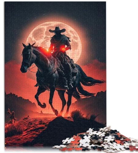 Puzzle für Erwachsene 1000 Teile Crimson Knight Hand Speed Competition ganze Familie 26x38cm