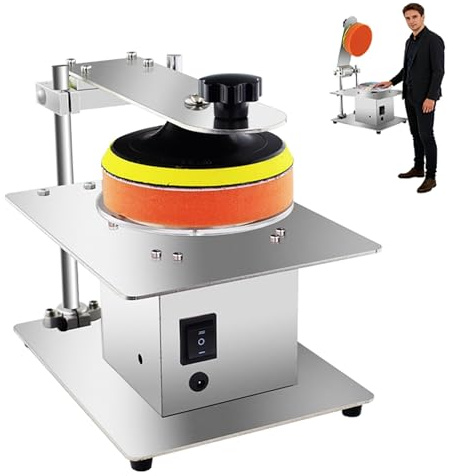 CD/DVD-Disc-Poliermaschine, halbautomatische Disc-Reparatur- und Reinigungsgerät mit Drehzahl von 0–6000U/min, Schleifgerät zur Reparatur von Abnutzungsspuren, sowie zur Datenrettung