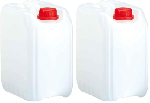 hünersdorff GmbH hünersdorff Bidons industriels | Bidons à Eau | 5 litres | Homologation Un | Made in Germany, Naturel (Lot de 2)