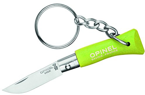 Opinel Couteau avec Manche en Bois Vert Mini, Multicolore, Taille Unique