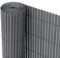 Ribelli Écran de confidentialité en PVC, Pare-Brise, Protection pour Balcon, Couleur:Anthracite, Longueur :3 mètres, Altitude:80 cm