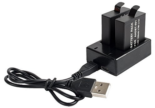 Chargeur de Batterie Double caméra avec câble Micro USB pour GoPro 5 GoPro 6 Hero 5 Batteries