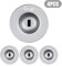 I3C Kabelschloss Sicherheitsschlosskabel Zahlenschloss Diebstahlsicherungs Kabel Zahlenkombinationschloss für Smartphone/Laptop/MacBook/iPad/iPhone/Tablets Lock Sicherheitsschloss (4 Silber)