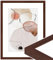 WANDStyle Bilderrahmen Nussbaum-Optik 15x15 cm quadratisch aus Holz im Stil Modern mit Aufsteller und Aufhänger, Made in Germany - H950