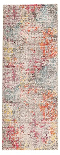 RugVista, Monet, Teppich, Mittelflor, 80 x 300 cm, Läufer, Modern, Oeko-Tex Standard 100, Polypropylene, Flur, Schlafzimmer, Küche, Wohnzimmer, Mehrfarbig, Mehrfarbig
