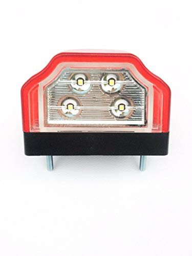 Fristom LED Kennzeichenleuchte, Nummerschildbeleuchtung, Kennzeichenbeleuchtung für Anhänger, Baumaschinen, Wohnmobile, Trailer, Wohnwagen, LKW …