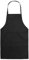 BE-TOOL Kochschürze für Erwachsene, Damen, Uni, langlebig, bequem, mit Vordertasche, waschbar, zum Kochen, Backen, Küche, Restaurant, Basteln, Schwarz , 70CMx60CM