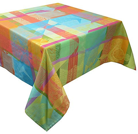 Garnier-Thiebaut Mille Tingari Austral Tischdecke, 180,3 x 180,3 cm, Mehrfarbig