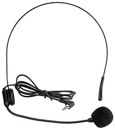 Retekess T130 Micrófono con Cable de 3,5mm Flexible para Dispositivo de Audio AUX y Amplificador de Voz Micrófono de Auriculares para Guías Turísticos, Profesores, Entrenadores