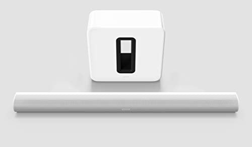 Sonos Arc Set | Soundbar + Sub, bianco – Elegante soundbar Premium per audio cinematografico – con Dolby Atmos, Apple AirPlay2, controllo vocale – con Sonos Sub