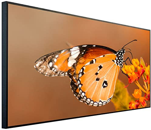 Ecowelle Infrarotheizung mit Bild | 750 Watt | 60x120 cm | Infrarot Heizung| | Made in Germany| b 101 Schmetterling