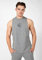 Gorilla Wear Cisco Tank Top - grau - modernes leichtes Oberteil mit Logo zum Sport Freizeit Alltag Workout Training aus Baumwolle Spandex für Bewegungsfreiheit funktionell, L