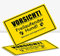 2 Stück Vorsicht! freilaufender Hund Schild 30 x 20 cm Alu 3mm Alu-Dibond stabile Aluminiumverbundplatte mit UV-Schutz von STROBO