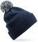 Beechfield B450R Recycled Snowstar Beanie - French Navy/Light Grey