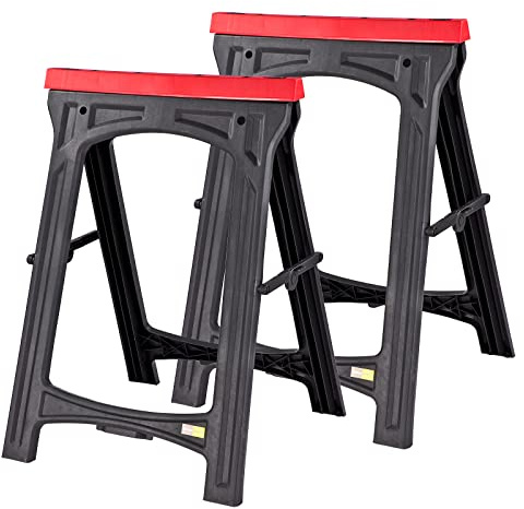 2 x Kunststoff Klappbock Sägebock Unterstützbock Stützbock Böcke Set 100/150 kg