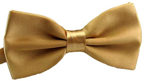 SURVODJA Herren-Fliege, verstellbare Länge, Hochzeit, Herren, modisch, Jungen, Satin-Fliegen, Champagner, One Size