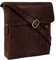 J. Wilson London 100% Pure Genuine Real Vintage Hunter Leather Handmade Mens Women Leather Flapover Everyday Crossover Shoulder Work iPad Messenger Bag (Distressed Crunch Brown)