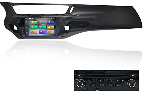 MOOKAKA Android 11 Autoradio 2 din GPS Navigation Kopfeinheit für Citroen C3 DS3 2010-2016 Multimedia Player Auto Stereo Receiver 7 Zoll HD 1080P IPS Touchscreen mit Carplay DSP RDS WiFi（PX6,4+64GB