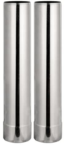 OTOfire Stove Pipe Set Chimney Pipe, Straight Chimney and Elbow Pipe 2 Pcs (2Pipe 36cm)
