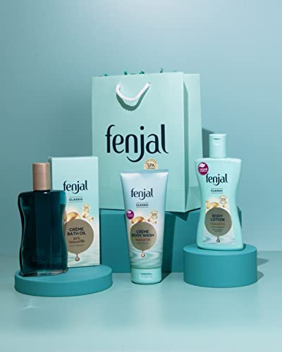 Fenjal Bath and Body Bundle |Creme Bath Oil 125 ml |Classic Creme Body Wash 200 ml| Classic Body Lotion 200 ml