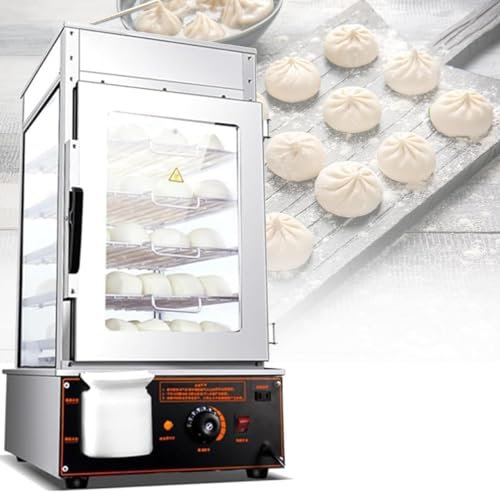 COYEUX Scaldavivande Elettrico a 5 Strati, Scaldavivande a Vapore, con Intervallo di Temperatura 30-110 ℃, con Ripiano in Acciaio Inossidabile, per Il Ristorante a Buffet del Negozio