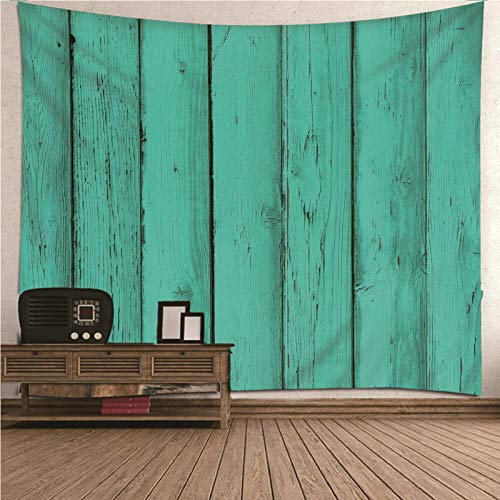CEVAN Wandbehang Stoffbild Hängende Wanddekoration Planke Wandteppiche Modern Wand Teppiche Kuche Kunst Dekorationen Decke Wandbehang Stoff Cyan 350x250cm