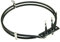 SOS Accessoire Runder Widerstand 2000 W für Backofen, Herd 481225998405 Ariston Hotpoint, Bauknecht, Cylinda, Fagor, Ignis, Ikea, Whirlpool