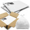Full Box | 1000 Liners | RE-GEN 30L Heavy Duty Medium Kitchen, Bathroom Square Bin Liners White Refuse Sacks | Everyday, Office & Home Use | Premium Grade Rubbish Garbage Bags 380/600 x 600mm