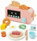 Pillowhale Wooden Toy Toaster, 17Pcs Play Food and Kitchen Accessories,Pop Up Toy Toddler Kitchen Playset, Kids Role Play Food for Toddlers Boys and Girls Ages 3+